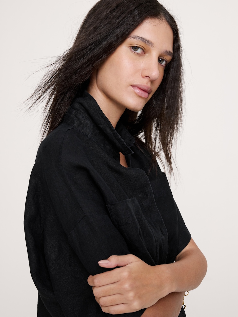 Linen Short-Sleeve Shirt