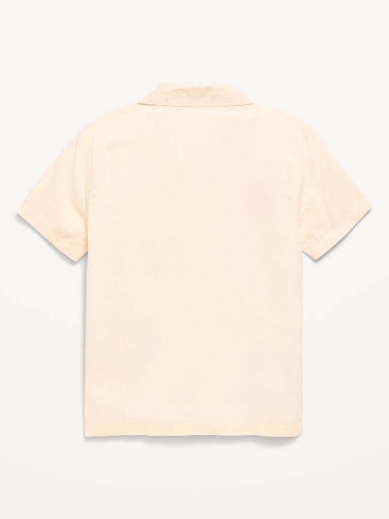 Short-Sleeve Embroidered Shirt for Boys
