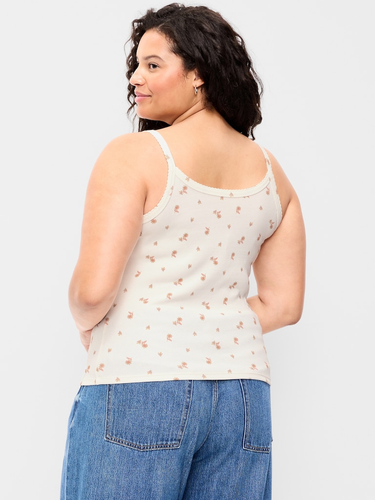 Pointelle Cami Tank Top