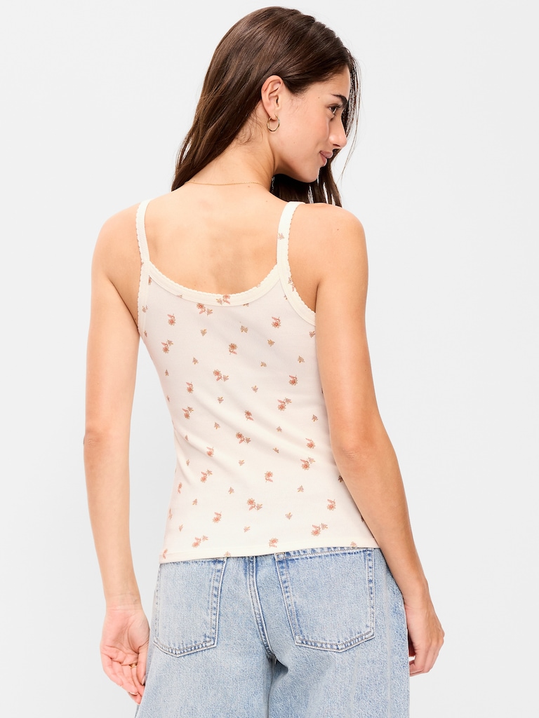 Pointelle Cami Tank Top