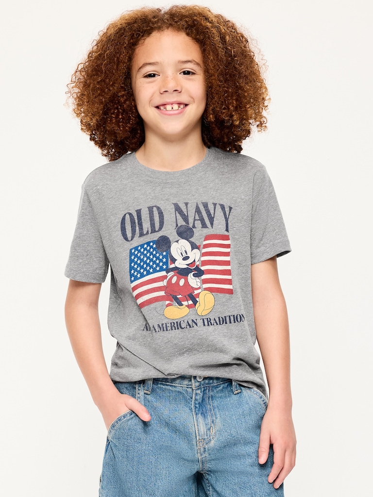 Old Navy x Disney Mickey Mouse Gender-Neutral Logo-Graphic T-Shirt for Kids