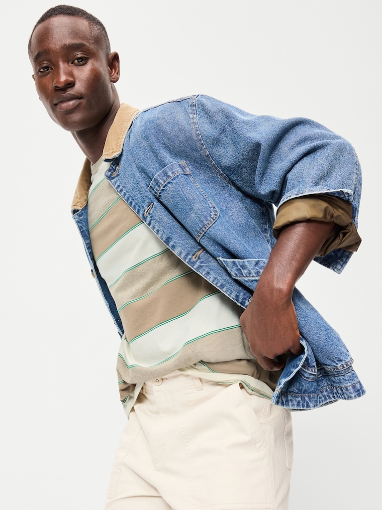 Crew-Neck Striped T-Shirt