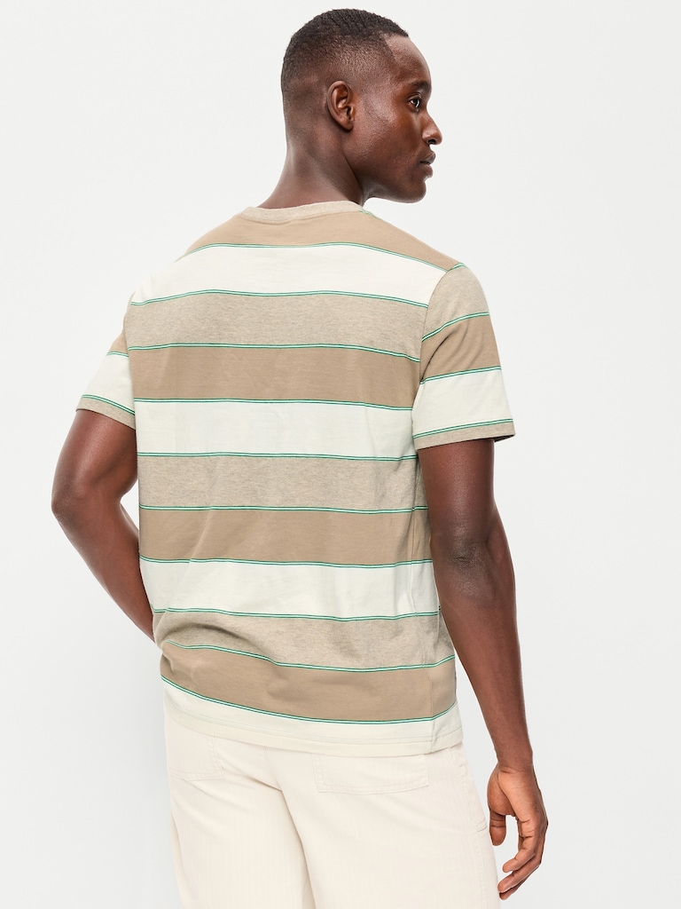 Crew-Neck Striped T-Shirt