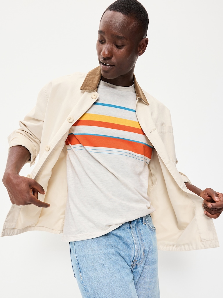 Crew-Neck Striped T-Shirt