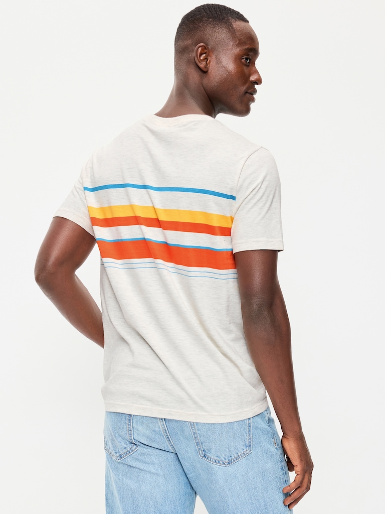 Crew-Neck Striped T-Shirt