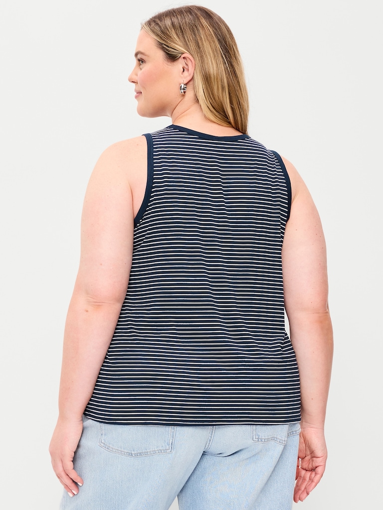 Luxe High-Neck Tank Top