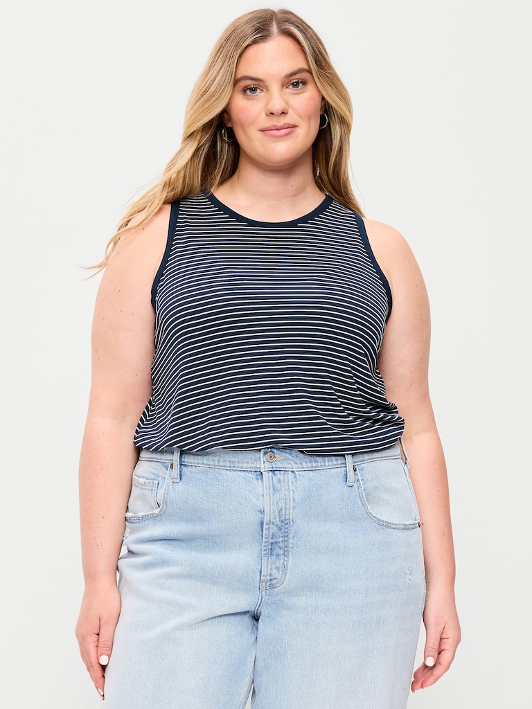 Luxe High-Neck Tank Top