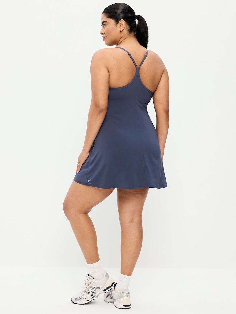 Stretch Woven Racerback Tennis Dress