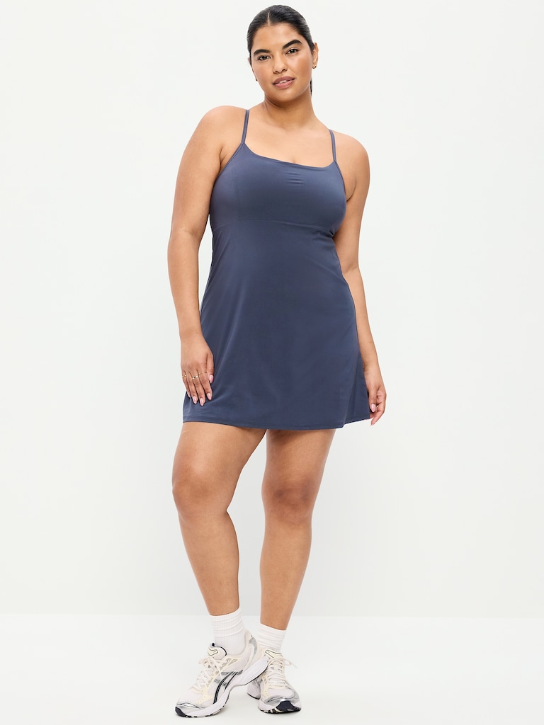 Stretch Woven Racerback Tennis Dress