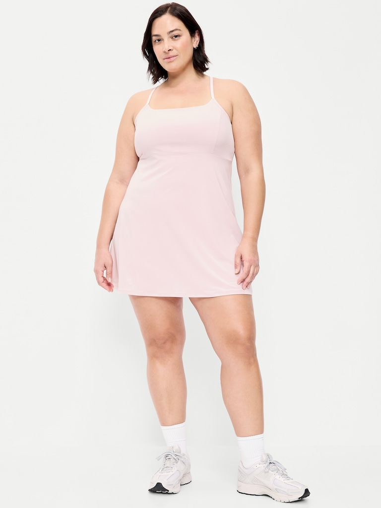 Stretch Woven Racerback Tennis Dress
