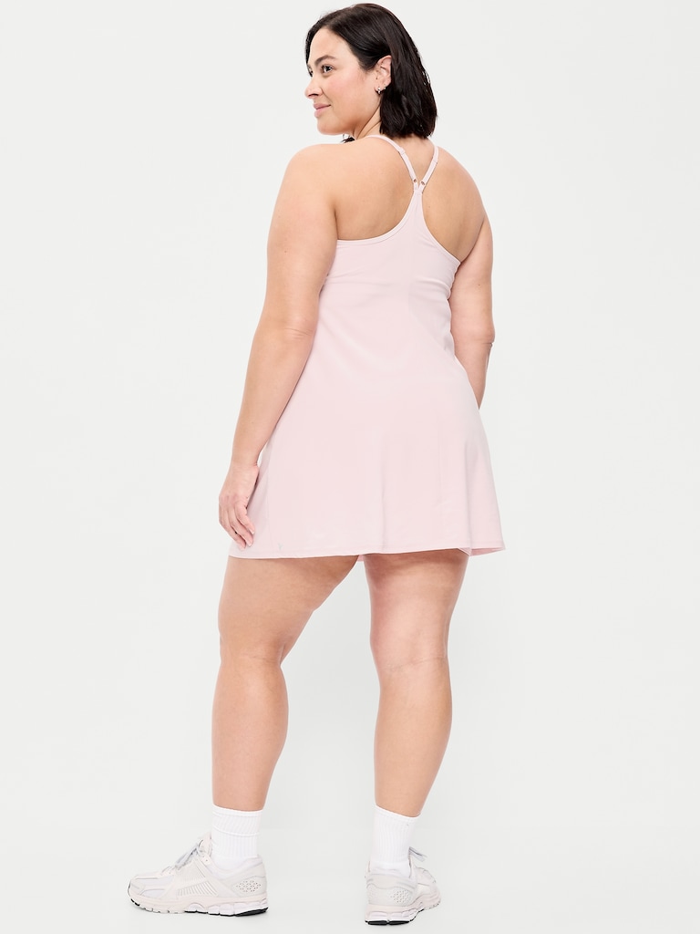 Stretch Woven Racerback Tennis Dress