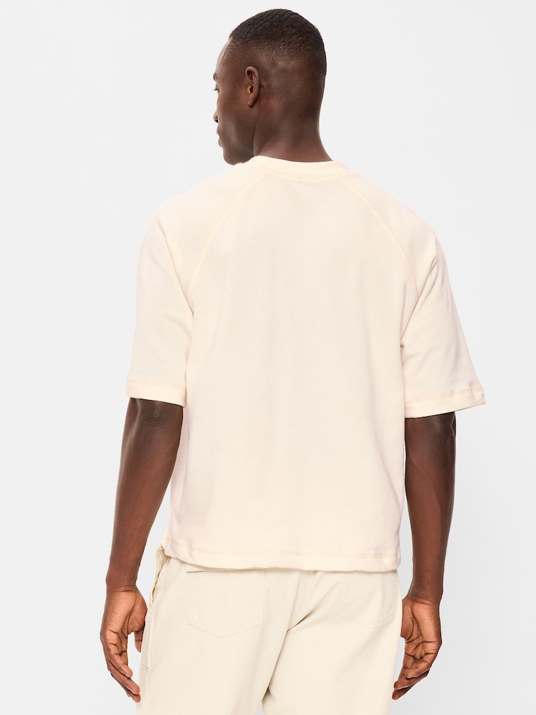 Loose Raglan Cropped Sweatshirt