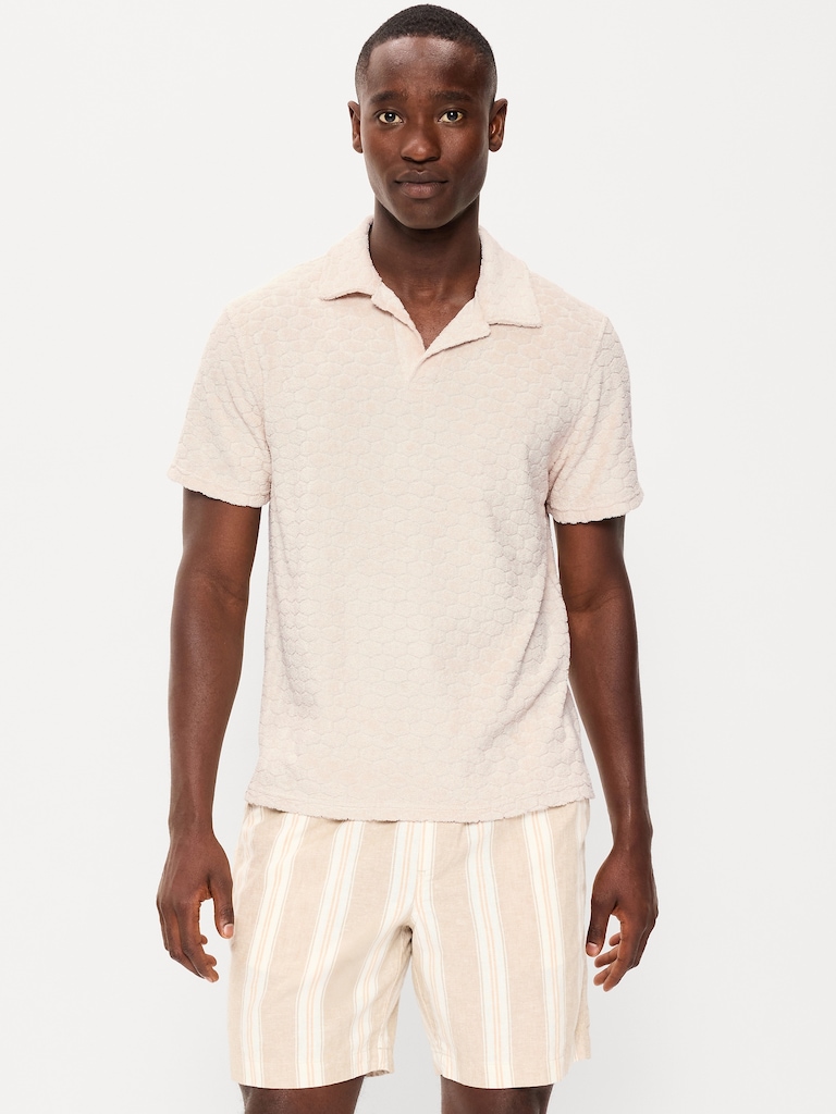 Textured Terry Polo