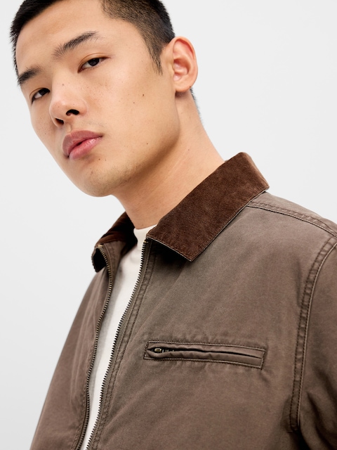 Cropped Canvas Barn Jacket