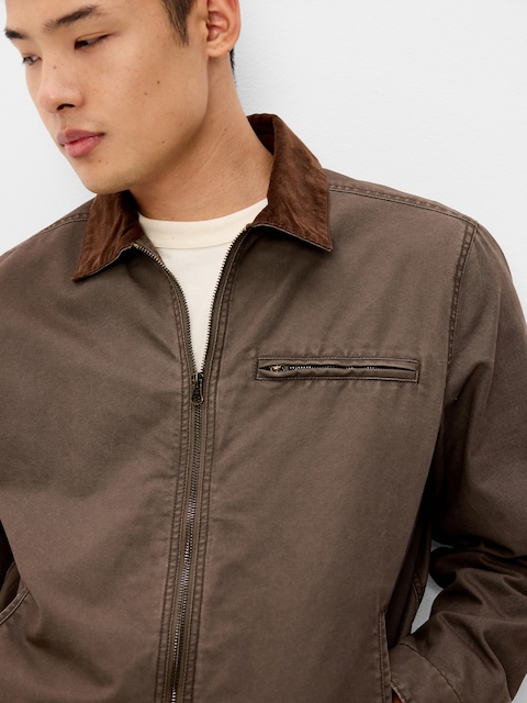 Cropped Canvas Barn Jacket
