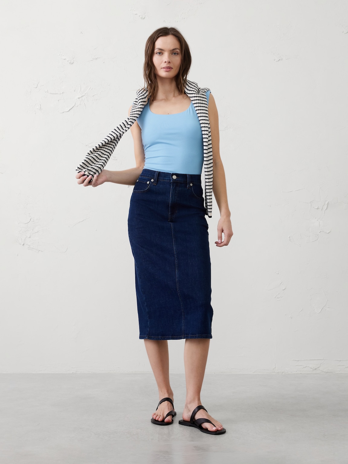 Soft Stretch Scoop-Neck Top