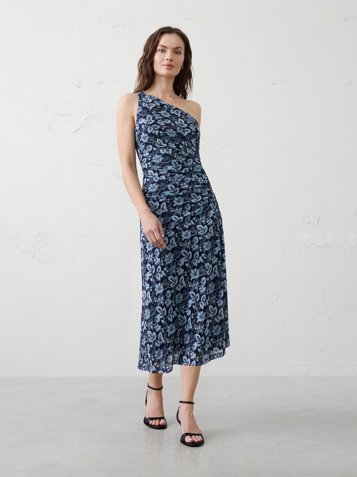 One-Shoulder Midi Dress