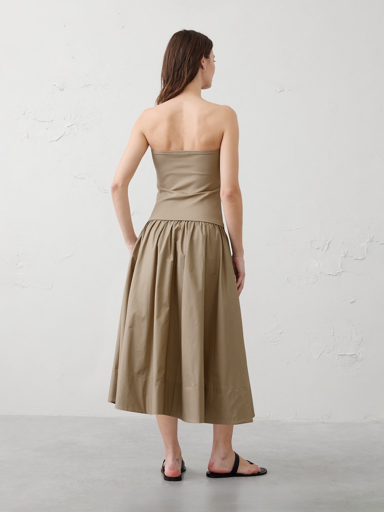 Strapless Midi Dress