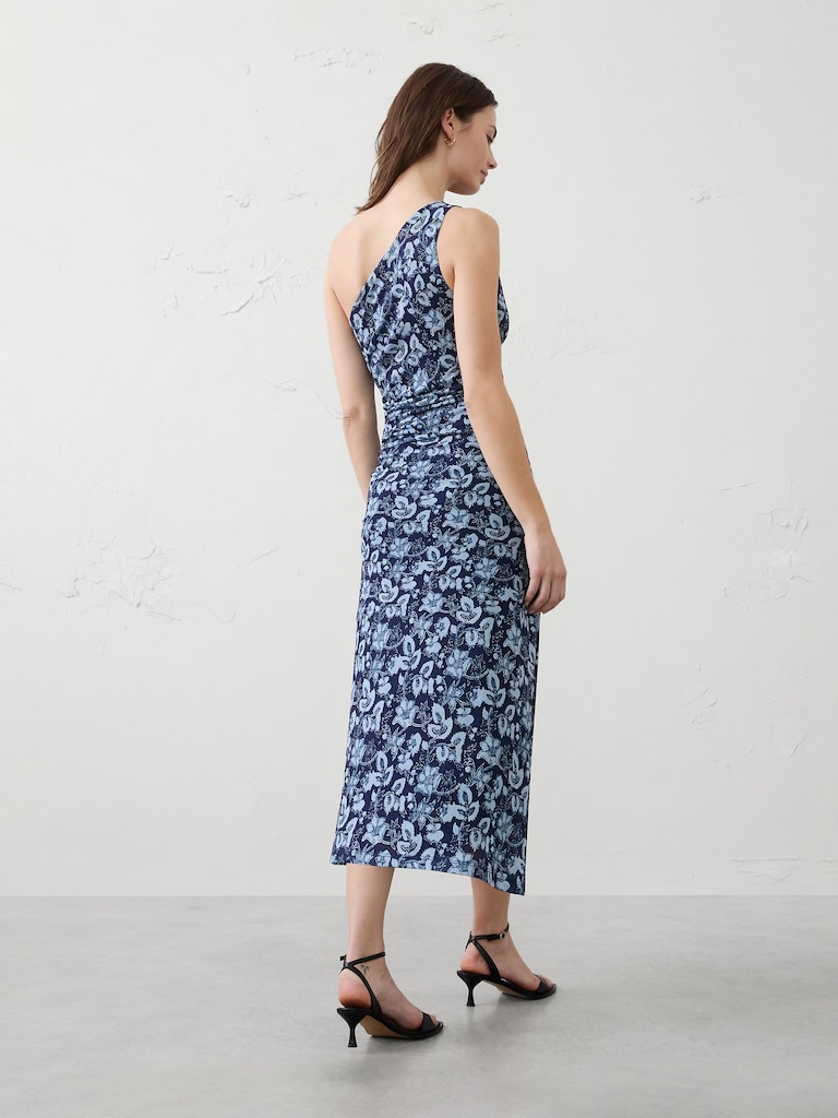 One-Shoulder Midi Dress