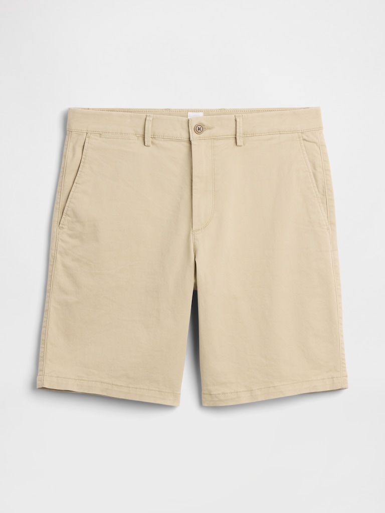 9" Essential Khaki Shorts
