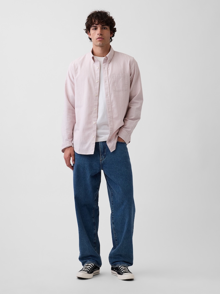 Plaid Oxford Button-Down Shirt