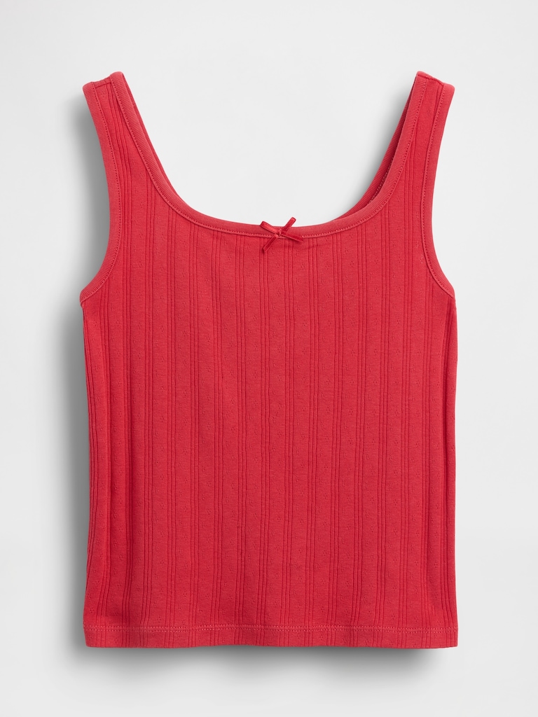 Kids Pointelle Tank Top
