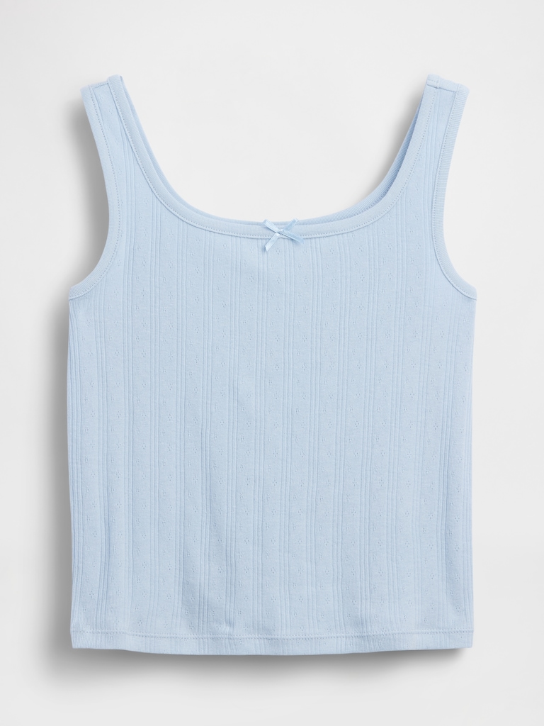 Kids Pointelle Tank Top