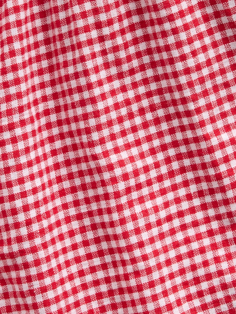 Kids Linen-Cotton Gingham Easy Shorts
