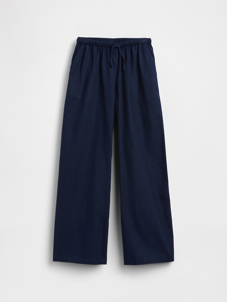 Kids Linen-Cotton Easy Wide-Leg Pants