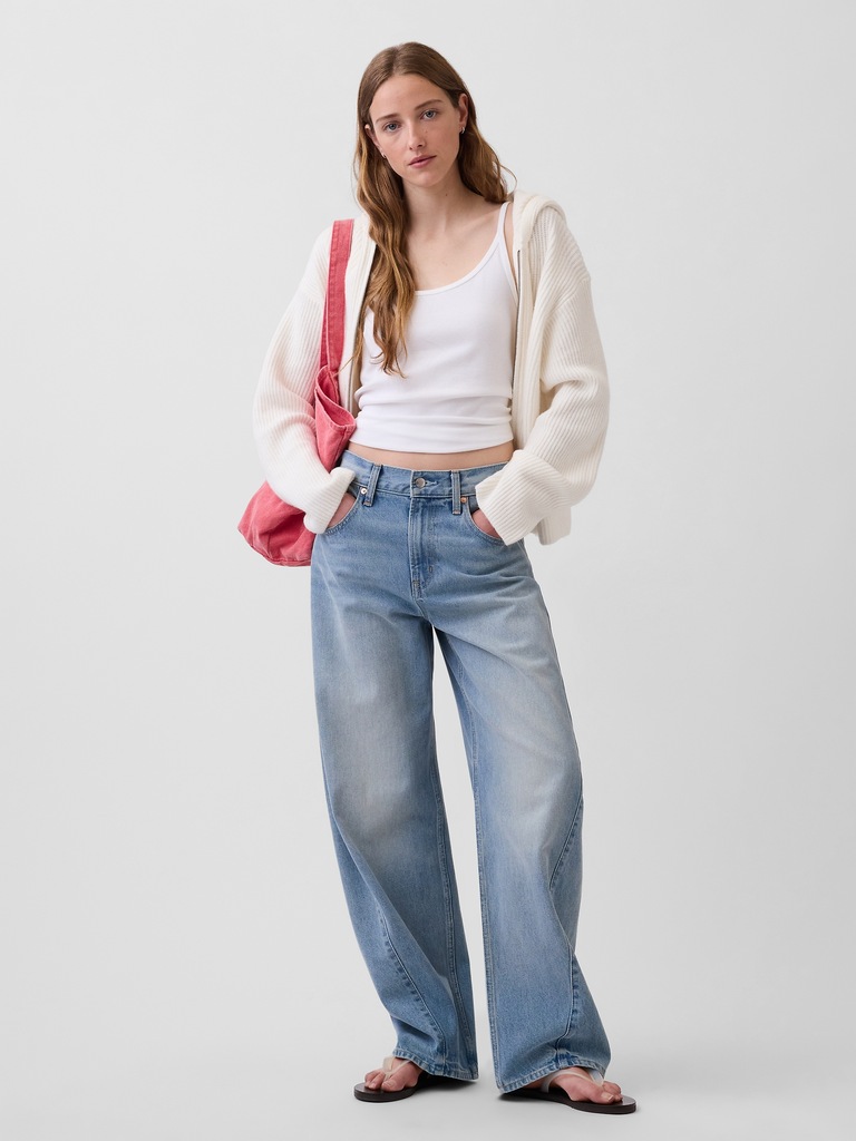 CashSoft Oversized Shaker-Stitch Zip Hoodie