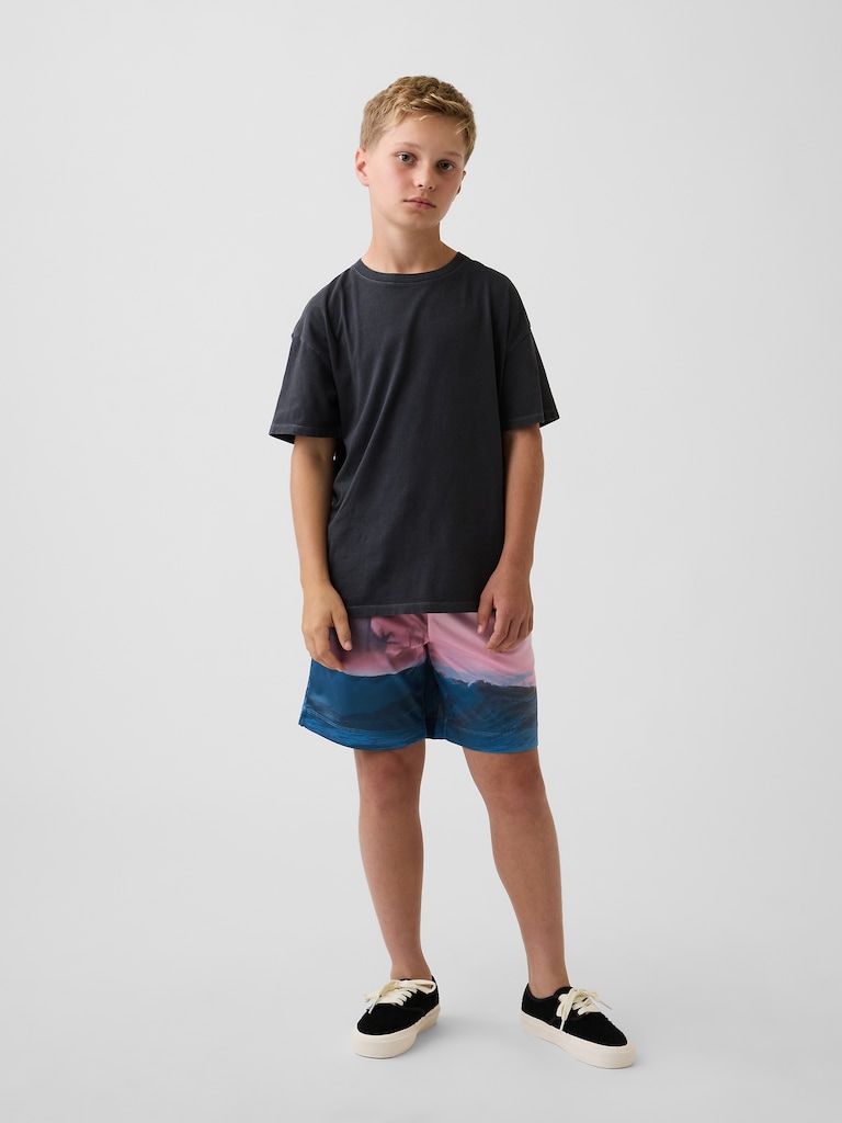 Kids GapFit 6" Recycled Mesh Easy Shorts