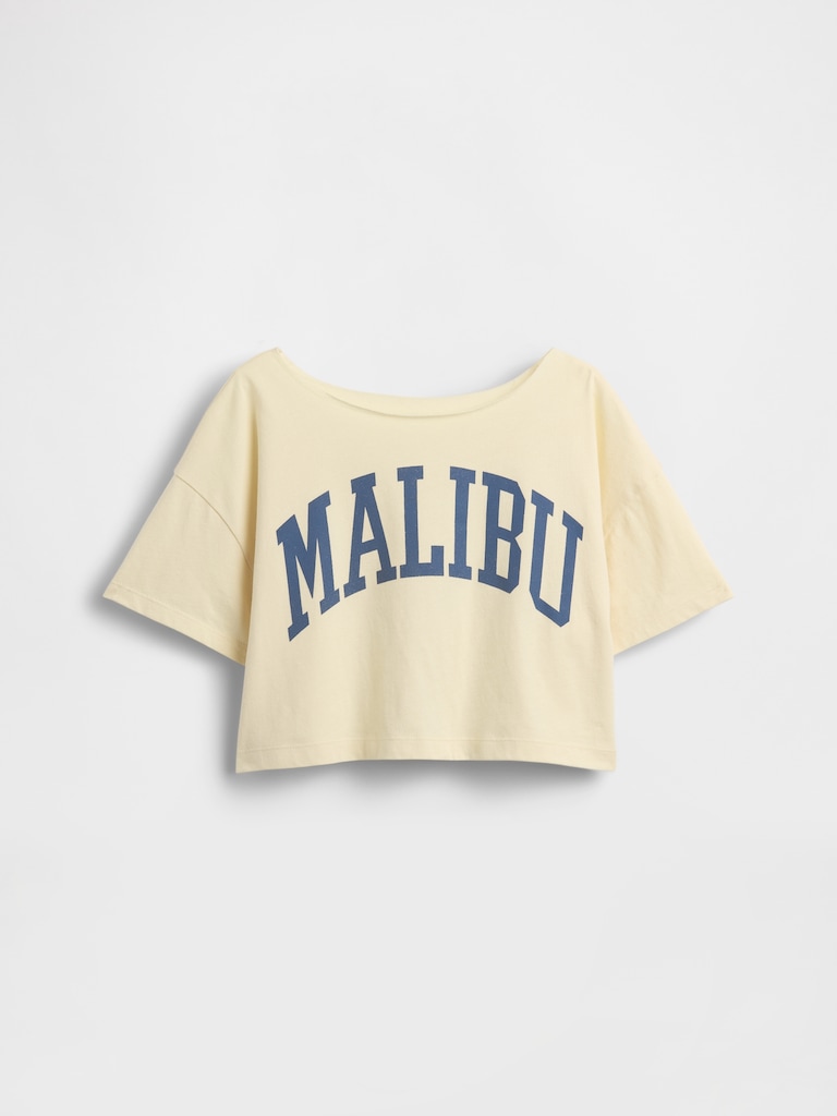 Kids Oversized Wide-Neck T-Shirt