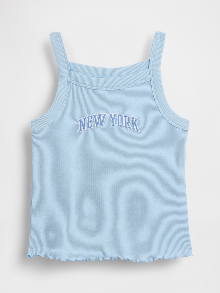 Kids Rib Square-Neck Tank Top