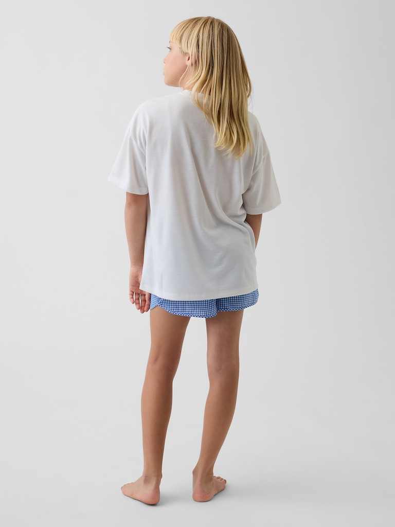 Kids Recycled PJ Short Set