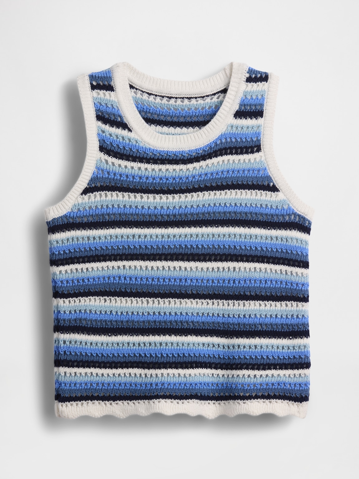 Kids Crochet Stripe Tank Top