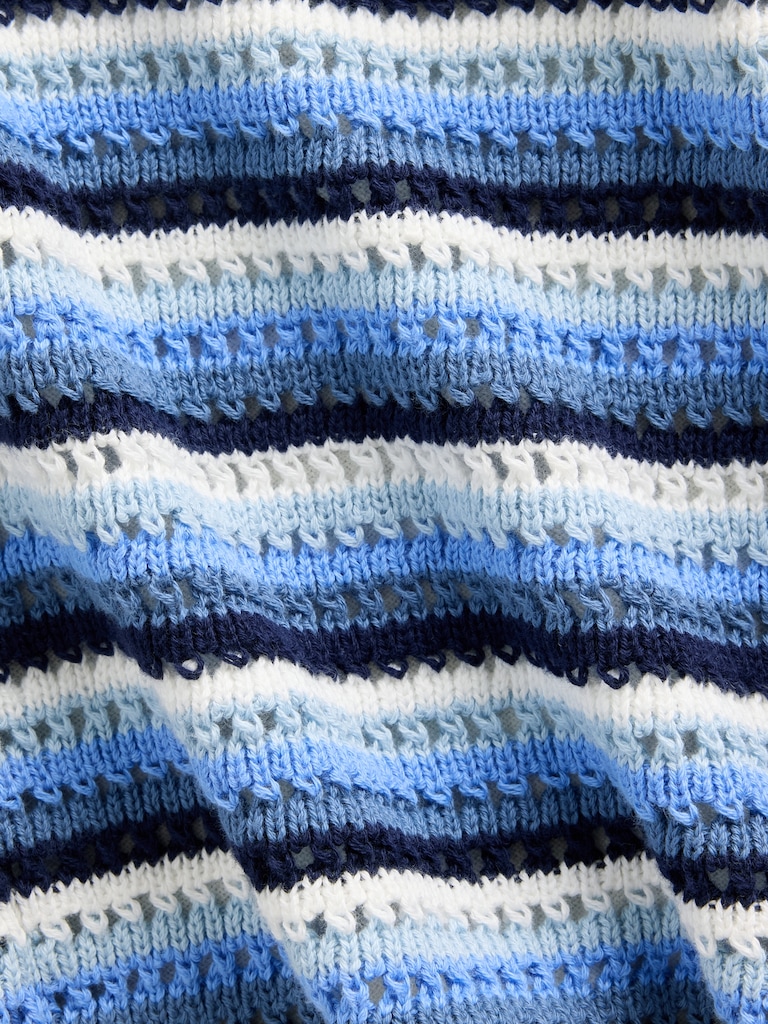 Kids Crochet Stripe Tank Top