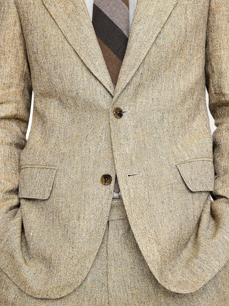 Relaxed Italian Linen Suit Jacket
