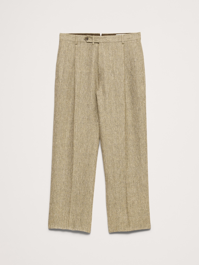 Loose Italian Linen Suit Pant