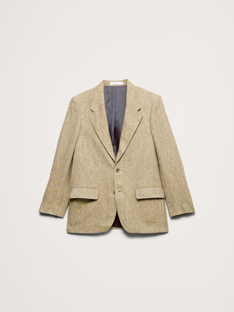 Relaxed Italian Linen Suit Jacket