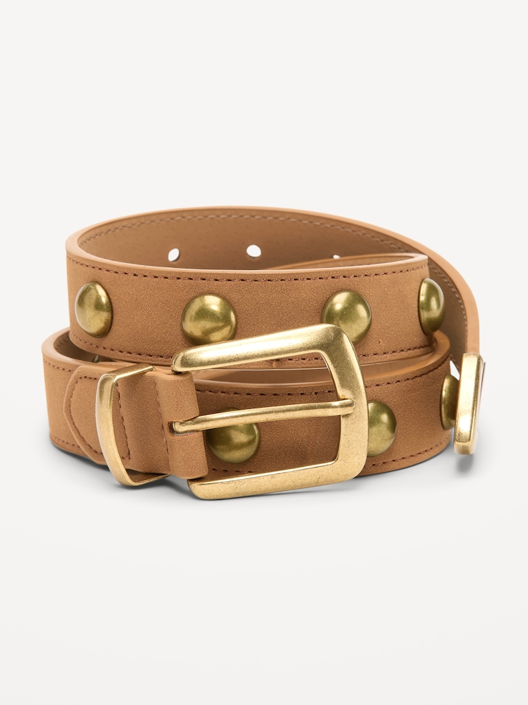 Ceinture cloutée pour femme