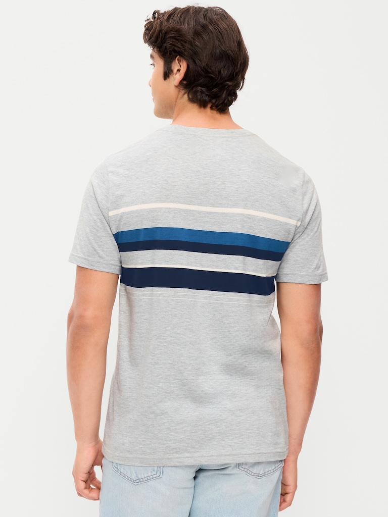 Crew-Neck Striped T-Shirt