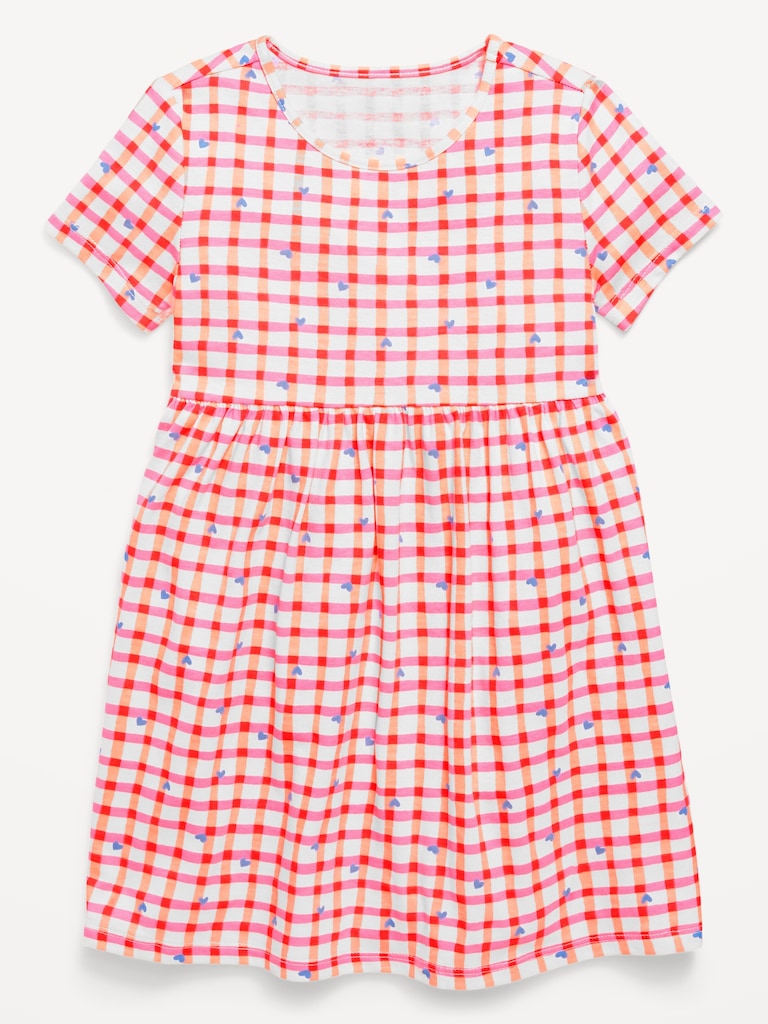 Printed Short-Sleeve Dress for Toddler Girls