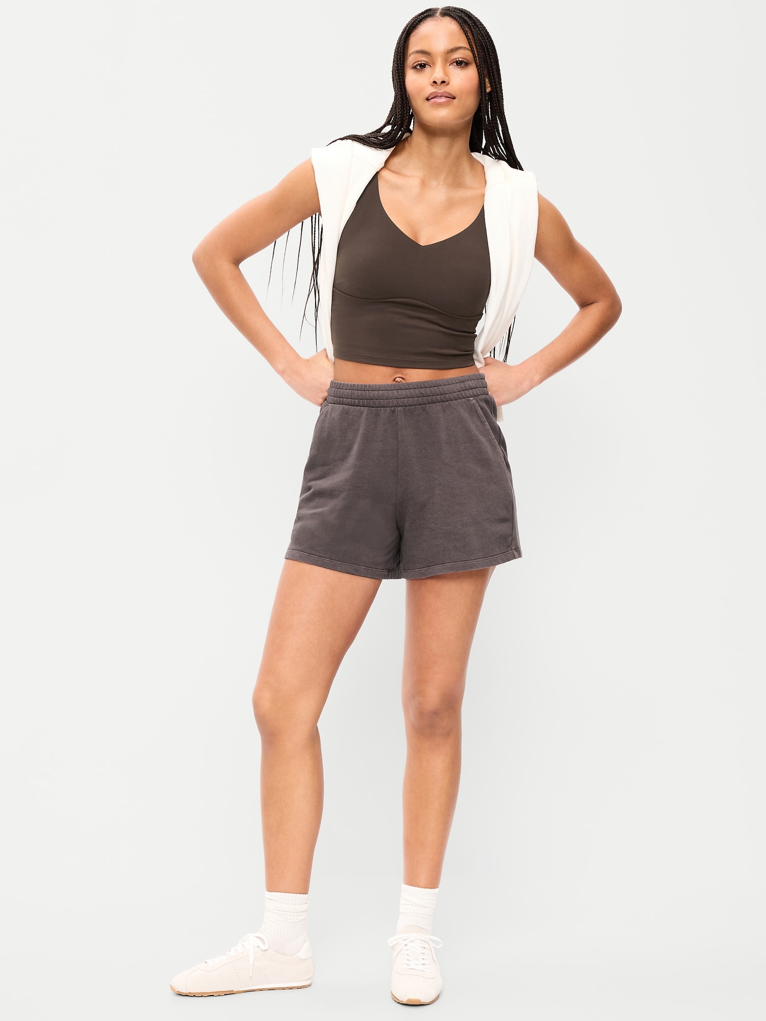 Extra High-Waisted Sweat Shorts -- 5-inch inseam | Old Navy