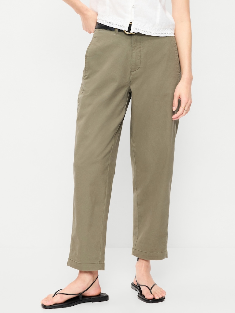 High-Waisted OGC Chino Tapered Straight Pants