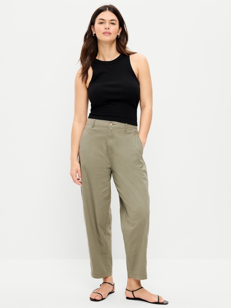High-Waisted OGC Chino Tapered Straight Pants
