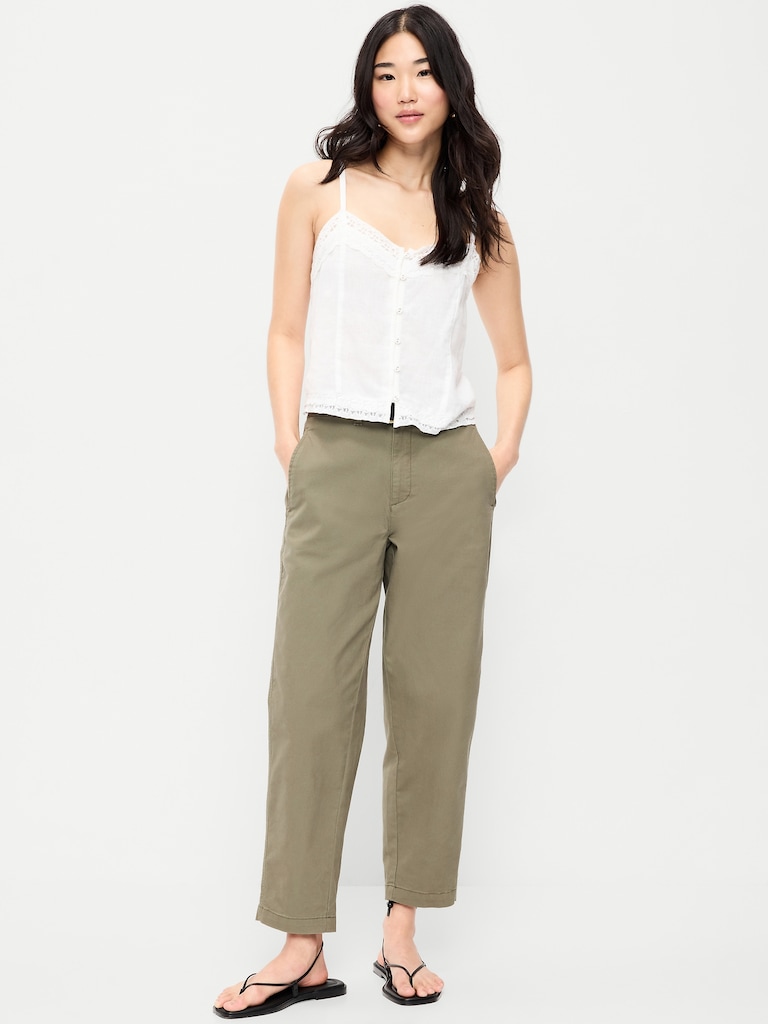 High-Waisted OGC Chino Tapered Straight Pants