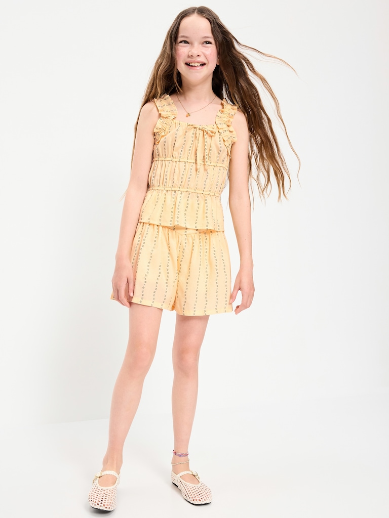 Printed Pull-On Shorts for Girls