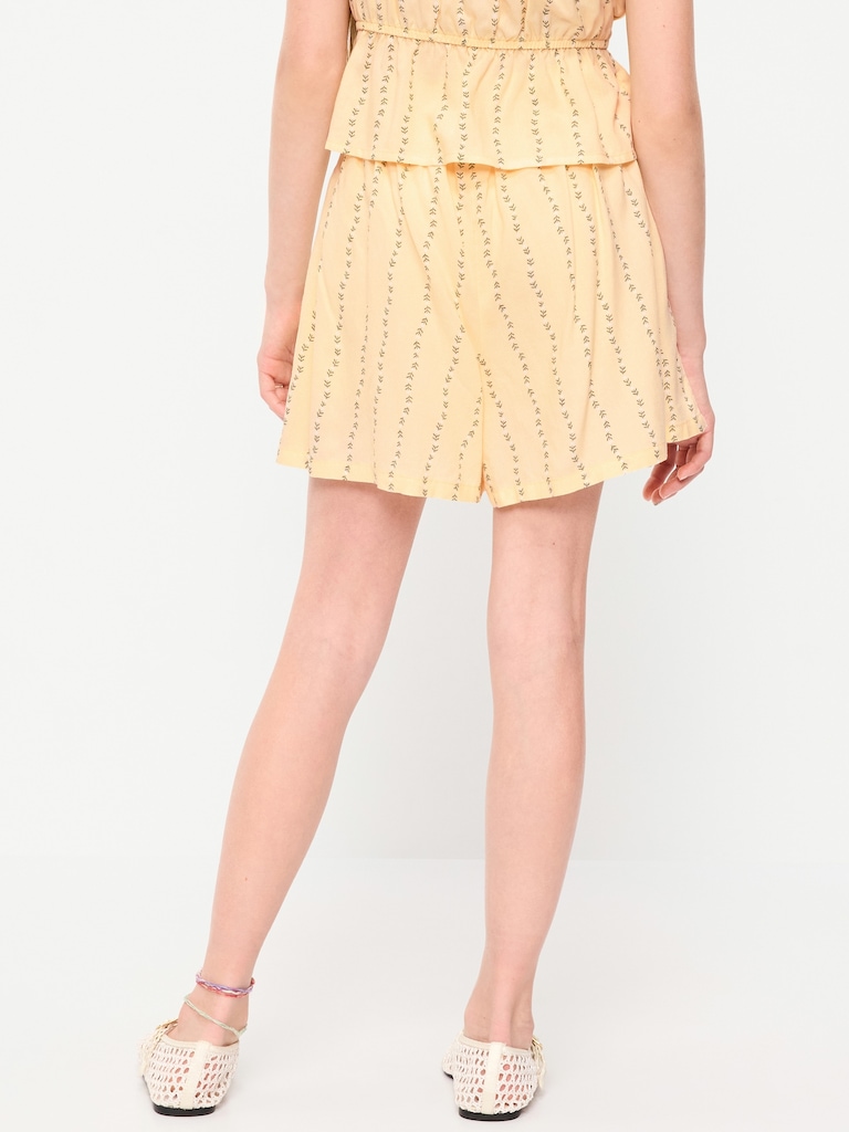 Printed Pull-On Shorts for Girls