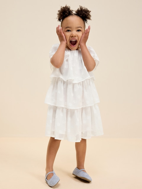 toddler white beach dress Belle & Sun Crochet Beach Dress