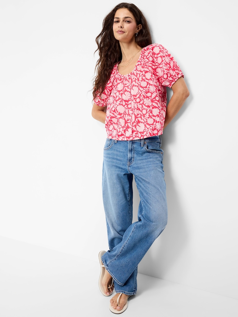 Airy Button-Down Top